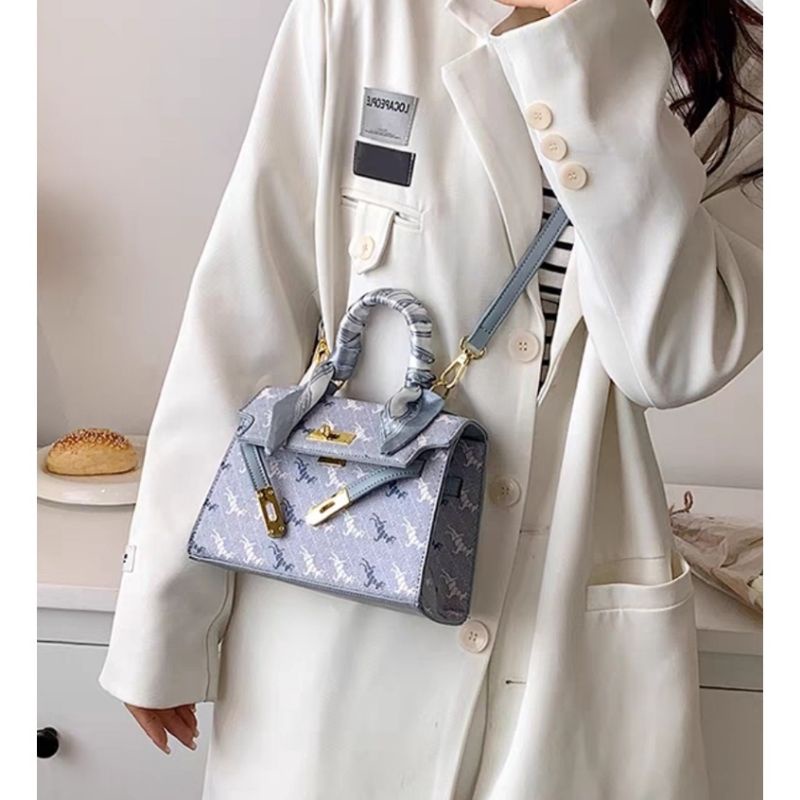 Huer Perry Pattern Satchel Bag Original