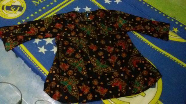 Dian Batik Hrb026 Kenongo Kemeja Tosca Pendek Pekalongan Padi M L Xl Sogan Tulis Halus Kemeja Batik