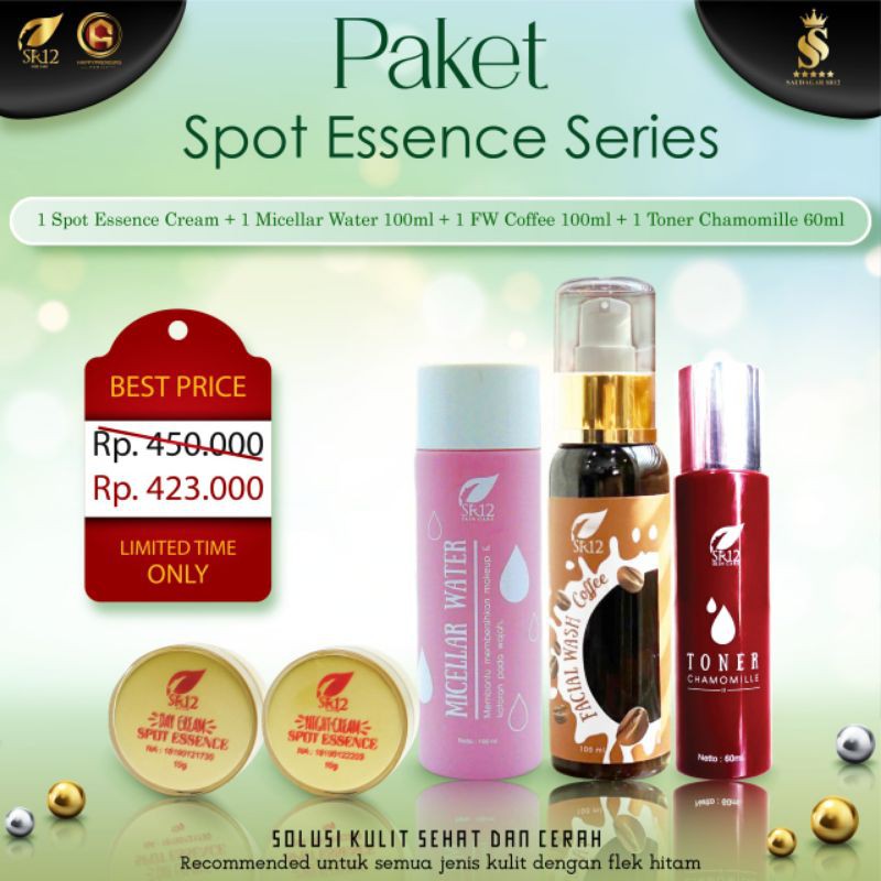 PAKET FLEK HITAM / PAKET GLOWING BEKAS JERAWAT / PAKET SAMARKAN NODA HITAM / Paket perawatan wajah original / premium / berkualitas / termurah / terbaik / bagus / bpom / saudagarsr12