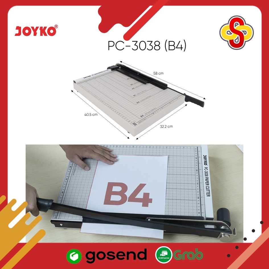 Paper Cutter / Pemotong Kertas Joyko PC-3038 B4 250 X 353 mm