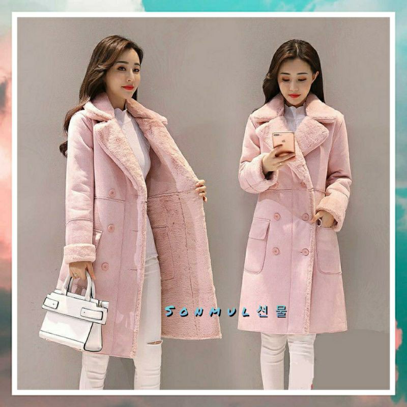 READY INDONESIA WOMAN WINTER COAT PREMIUM SUEDE 'VIVI' JAKET WANITA MUSIM DINGIN