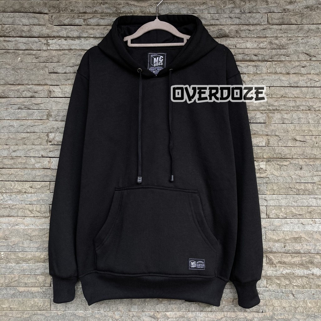 Sweater Hoodie Polos Pria Wanita Switer Cowok Premium Distro (BAYAR DI TEMPAT)-Hitam (1)