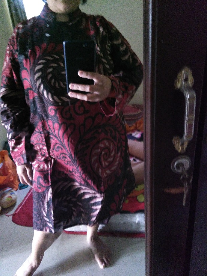 Emhabatik | Tunik Batik Jumbo Wanita Lengan Serut Murah Ld 120