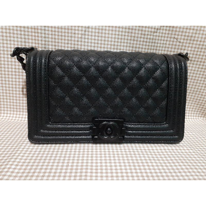 Tas Chanel Boy  Slingbag Preloved Kulit Mantul Murce murah meriah