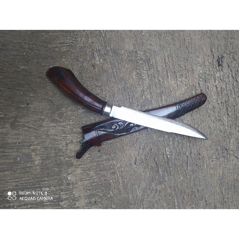 Pisau Daging Dapur Runcing Baja 20 cm