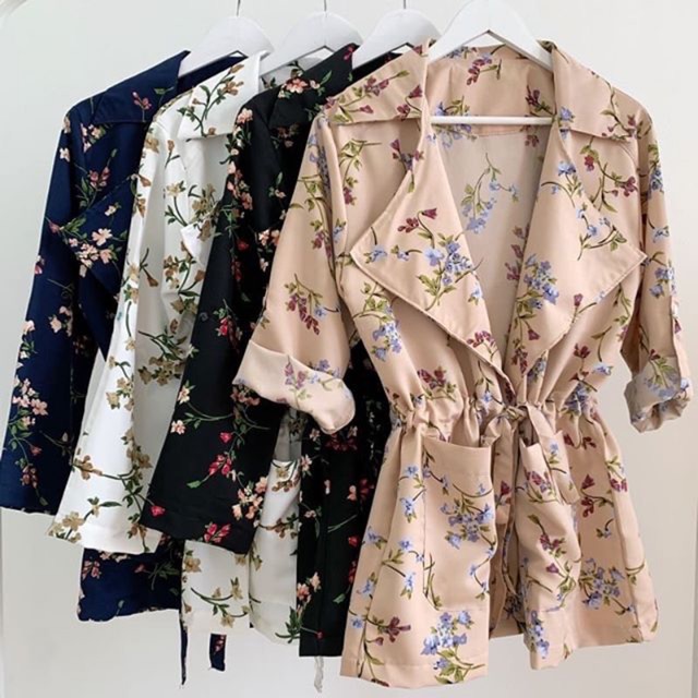 Blazer zara flower (b3119)