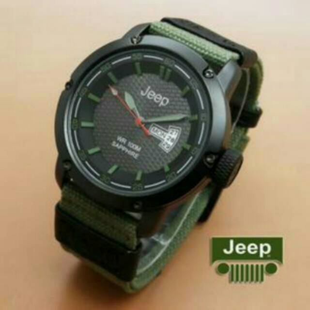 Jam tangan pria import JEEP KANVAS
