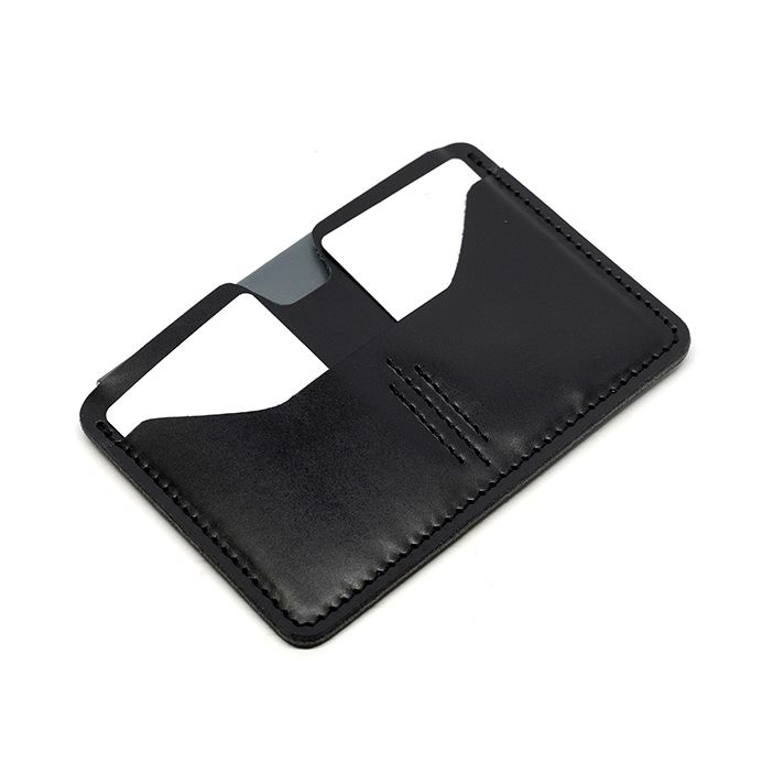 dompet passport simpel kulit sapi asli passport cover hitam - PHWL987