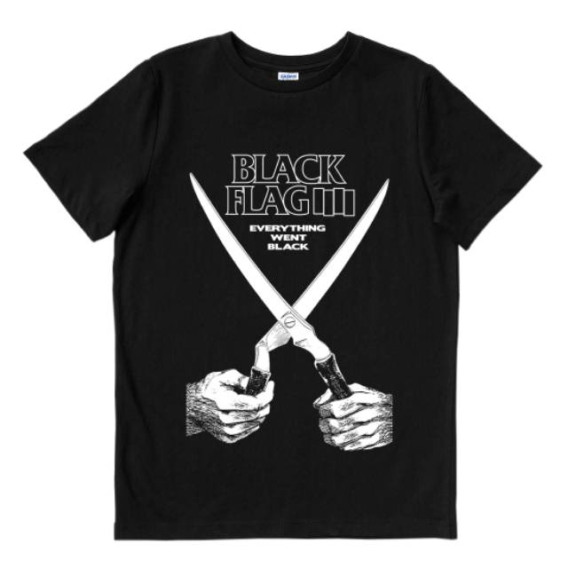 KAOS BAND BLACK FLAG EVERYTHING WENT BLACK