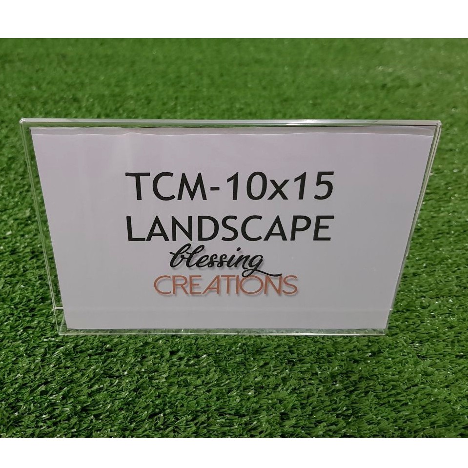 

TENT CARD ACRYLIC/AKRILIK 10x15 MIRING LANDSCAPE TERMURAH TERLARIS
