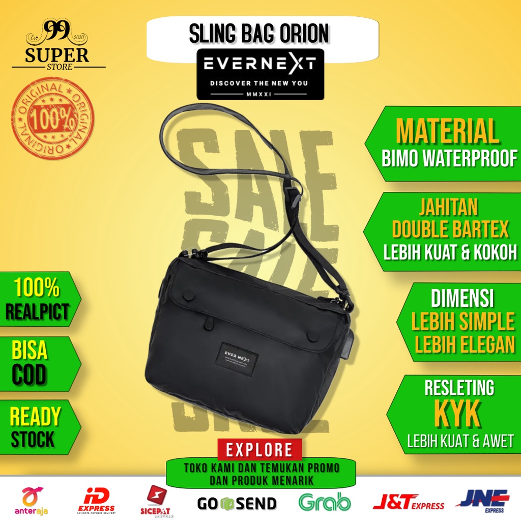 Tas Selempang Bahu Pria Waterproof Fashion Distro Terbaru Ori Tas Slempang Wanita Remaja Besar Outdo
