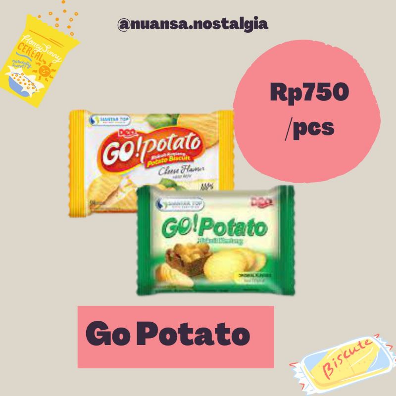 

TERMURAH! Go Potato Snack Kentang (Original & Cheese)