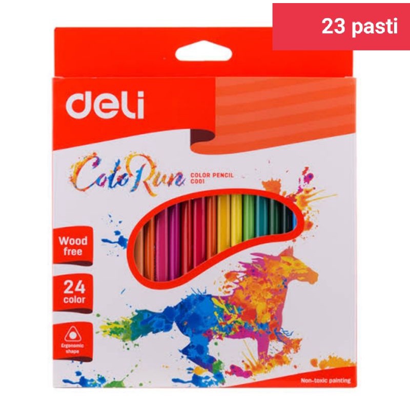 

pensil warna Seli school plastic coloured 24 color