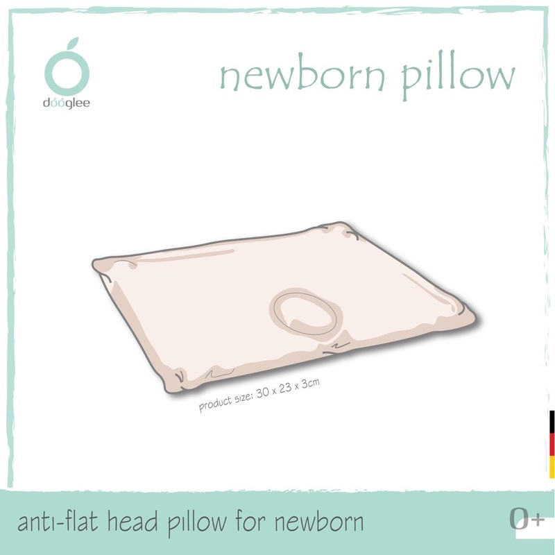 Castle - Dooglee NewBorn Pillow / Bantal Peang Natural latex Bayi