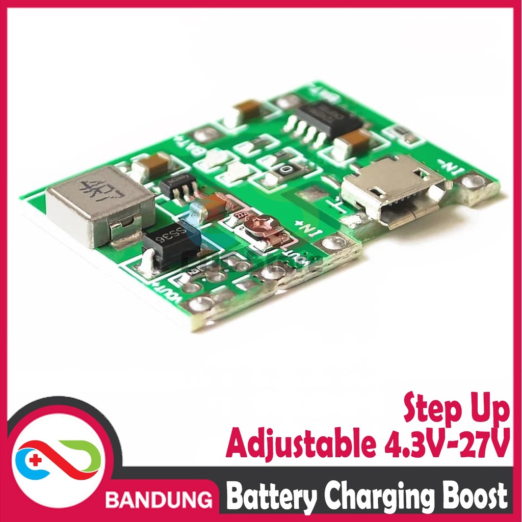 BATTERY CHARGING BOOST STEP UP ADJUSTABLE MODULE 2A 3.7V 9V 18650