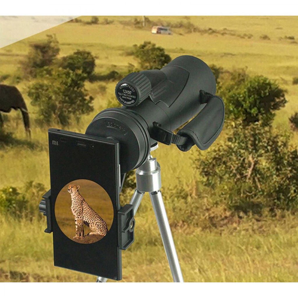 Mount Universal Smartphone ke Teropong Monokular Telescope Penyangga HP Kuat Stand Handphone Murah