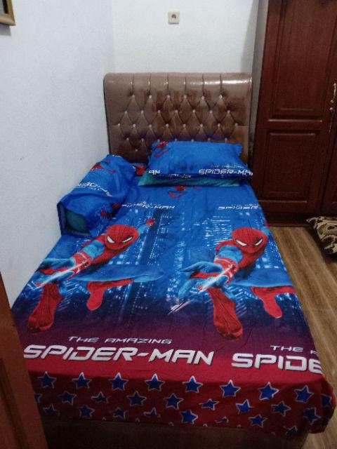 Sprei Bonita Disperse 3d Random Blue Ukuran 120x200 Cm
