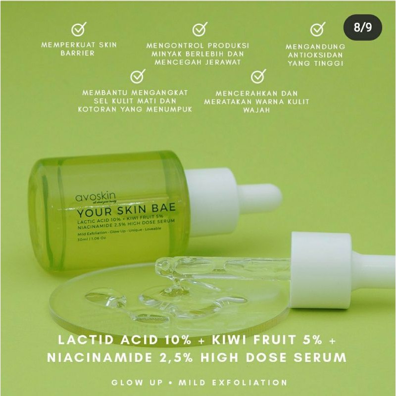 Avoskin Your Skin Bae YSB Niacinamide Cica|Alpha Arbutin|Marine|Salicylic|Vit C |Ginseng Serum Toner