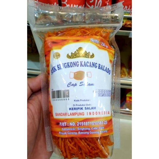 

stik singkong balado/aneka sari rasa/oleh oleh khas lampung