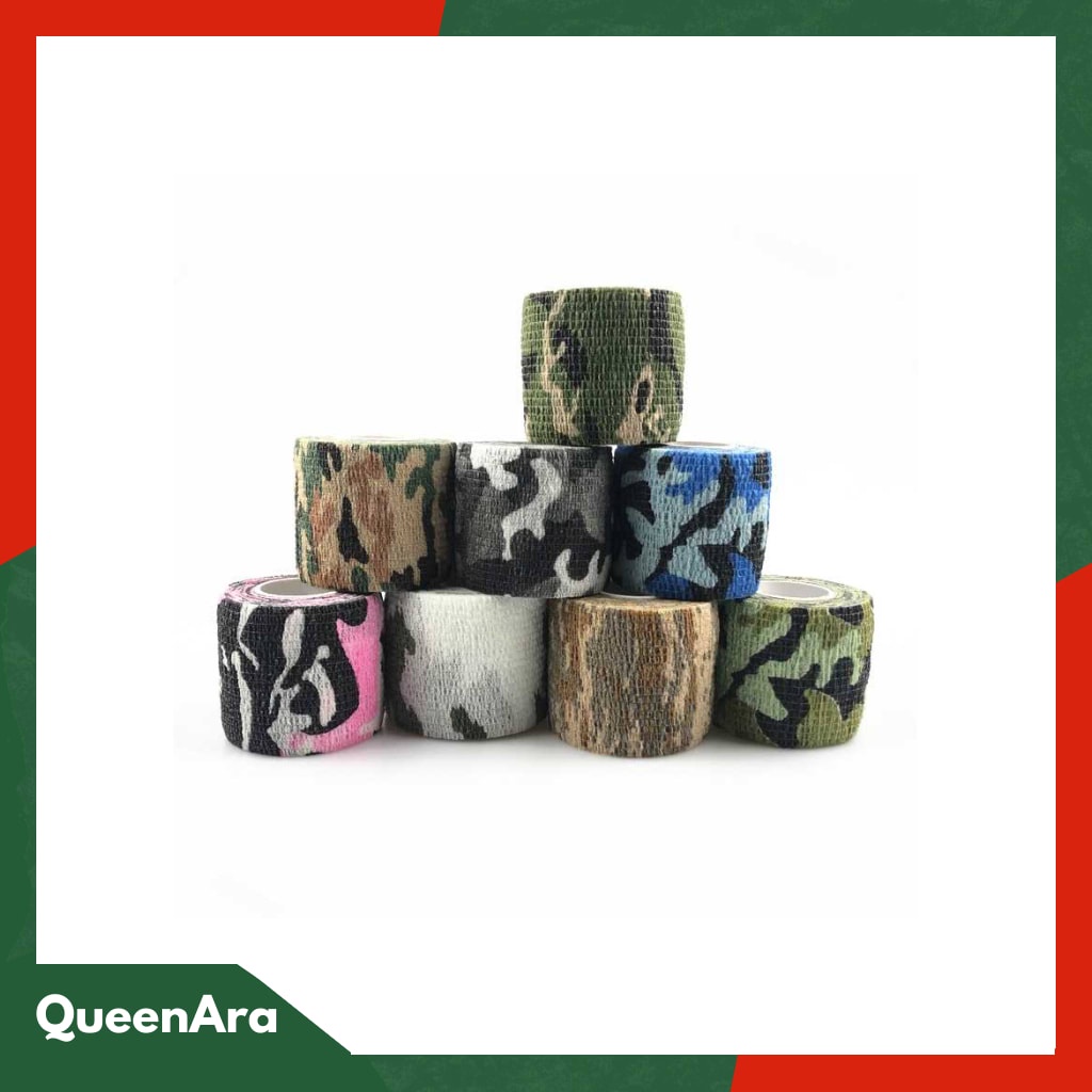 Camouflage Retractable Tape Hunting Survival Kit / Lakban Ajaib - H1