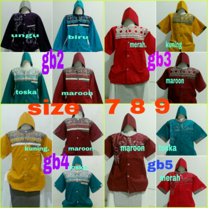 PROMO - SETELAN BAJU MUSLIM ANAK LAKI/SETELAN KOKO ANAK BAJU MERMAID
