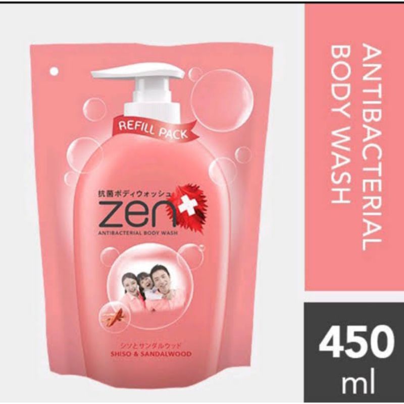 Zen antibacterial body wash sea salt and sandalwood  450ml