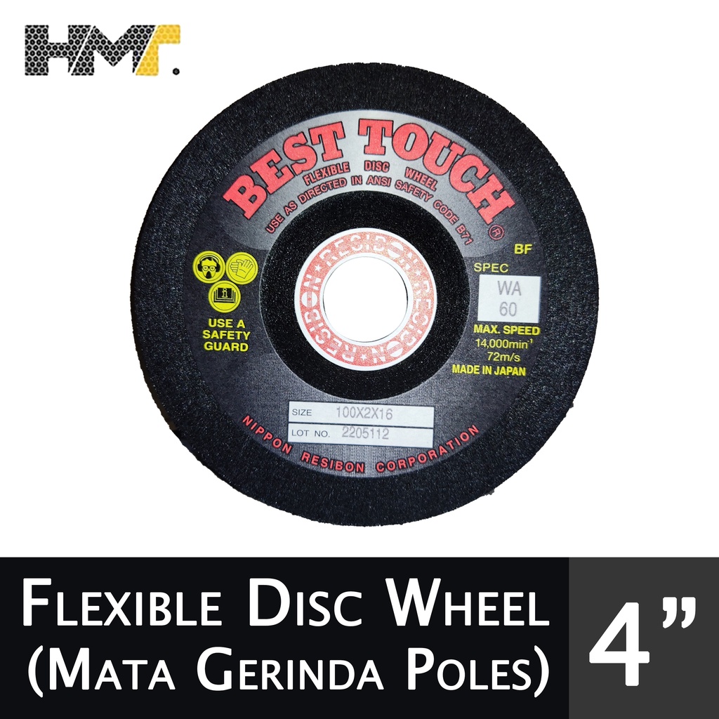 NIPPON RESIBON Flesible Disc Wheel 4" / Mata Gerinda Fleksibel 4 inch