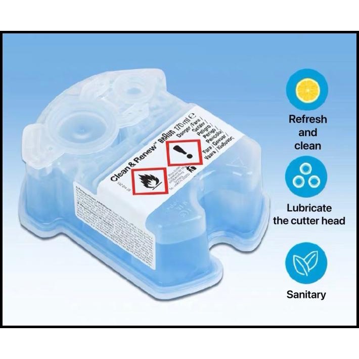 Braun Clean And Renew Refill Cartridge Cairan Pembersih Braun Shaver