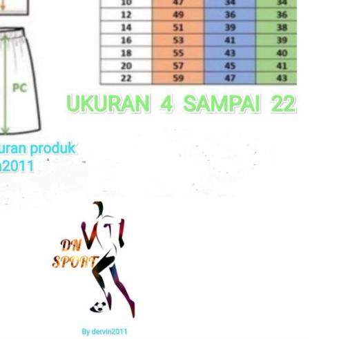 ✷ setelan baju bola anak buat anak/ jersey futsal/ buat anak umur 7 tahun sampai 10 tahun ➲
