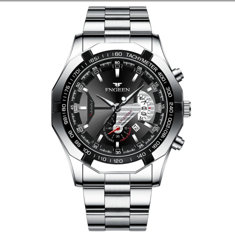 Jam tangan pria Fngeen S001 Luxury Full Steel Sport