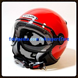 HM-2719 Zeus 210 Helm Retro Classic Impor Red Merah Ferrari M L Xl Murah