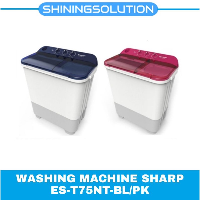 MESIN CUCI SHARP ES-T75NT-BL/PK