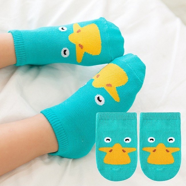 TokoPapin Kaos Kaki Anak Bayi Pendek Motif Karakter Hewan Binatang Lucu Anti Slip Bahan Lembut Adem Nyaman Import Berkualitas