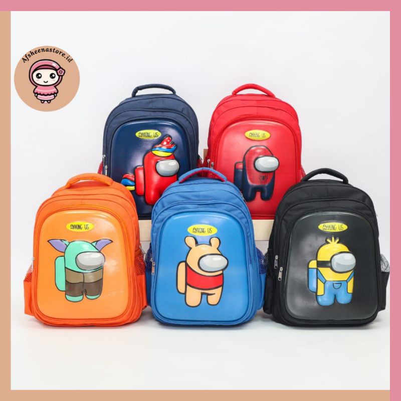 tas karakter BT21 dan amongus | tas anak sekolah