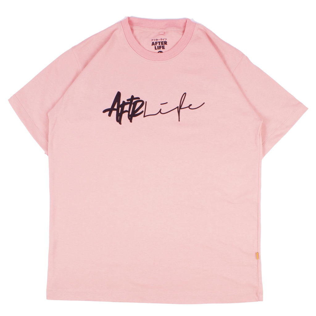 AFTERLIFE - Tshirt Unterschrift Peach Pink | 21047C
