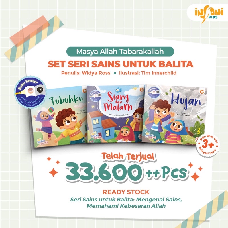 Sains Untuk Balita Buku Senter Buku Anak Muslim Gema Insani Kids