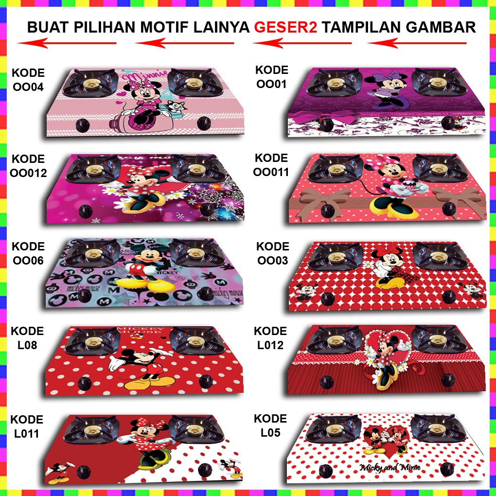  Stiker Kompor 2 Tungku  Motif Mikymouse Shopee Indonesia