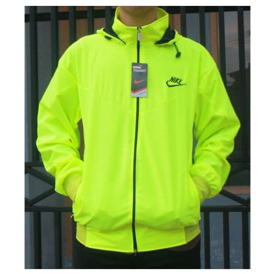 [Promo Sale] COD/Jaket Parasut Nike Windrunner Polos Hitam M-XXL-Stabilo