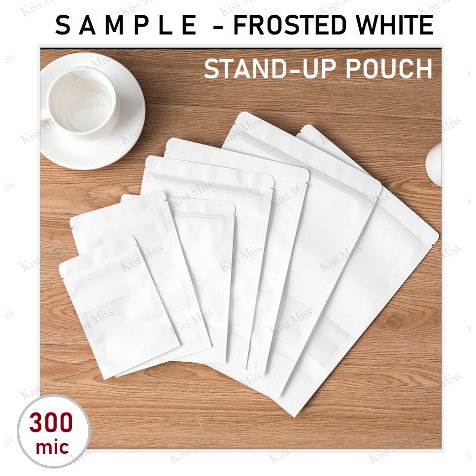 PAKET SAMPLE FROSTED KRAFT STANDING POUCH - Kemasan Makanan - Keripik - Bubuk - Biji