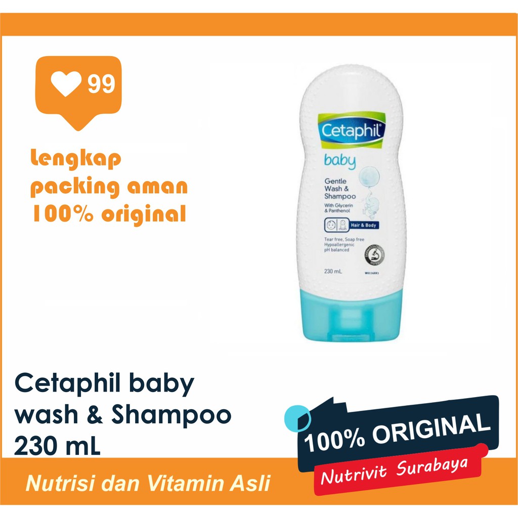 CETAPHIL BABY WASH AND SHAMPOO 230 ML