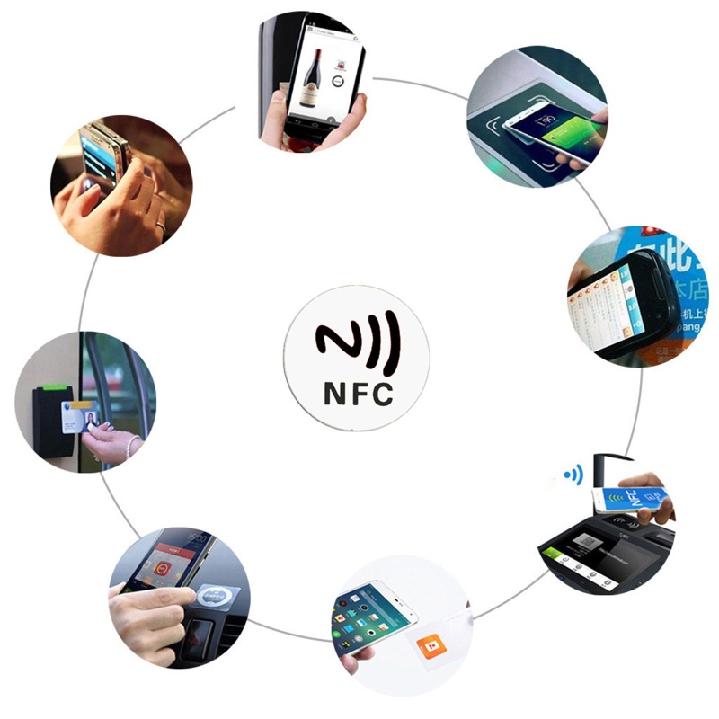 Vivi Kartu NFC Dengan 144x8 Bits NTAG213 Stiker NFC Untuk Kebanyakan Smartphone NFC-Enabled