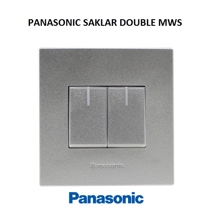 Panasonic Saklar Seri Silver WESJ78029 + WESJ5931 MWS Style E Series