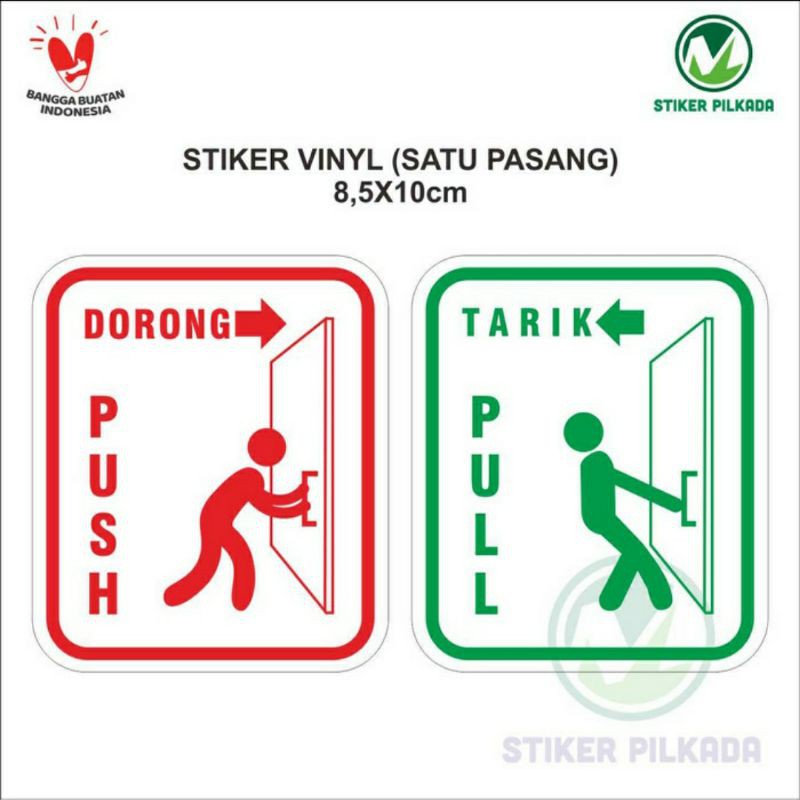 

STIKER VINYL DORONG TARIK 8,5x10CM