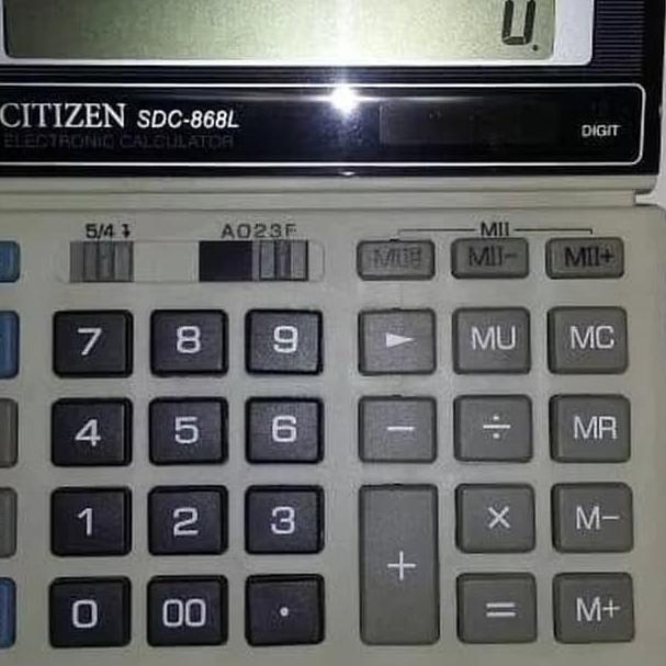 

Kekinian - Kalkulator Citizen Type SDC 868 L - Calculator Citizen 12 Digit 868 L