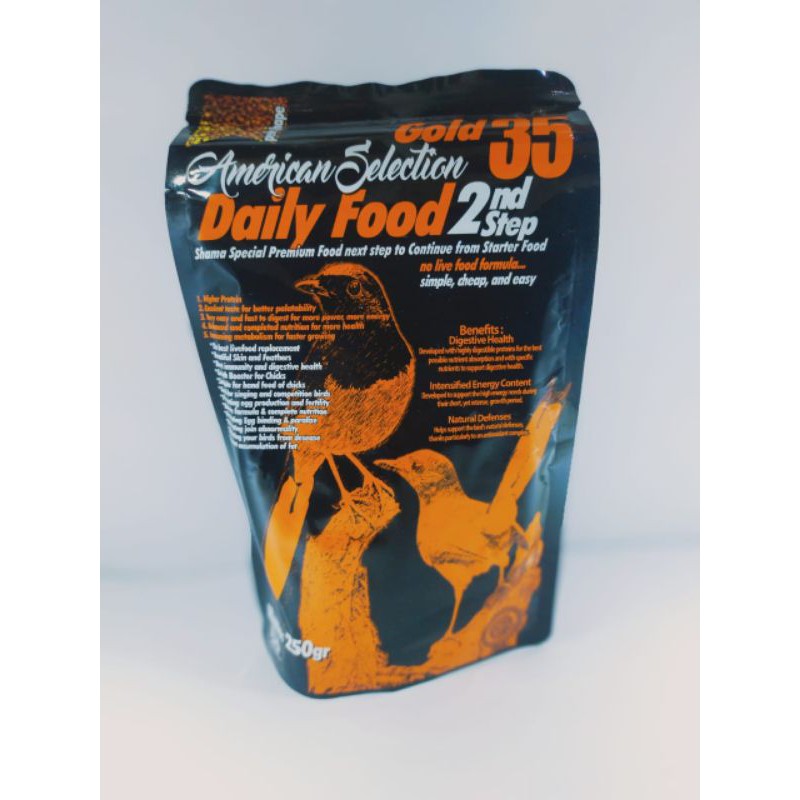 Pur burung AMS / American selection gold 35 / pakan burung muray