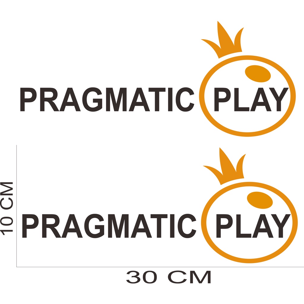 stiker Cutting PRAGMATIC PLAY, stiker Pragmatic Play buat motor