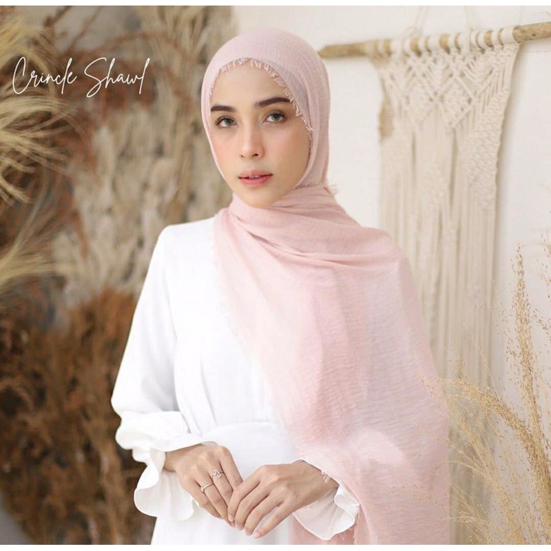HIJAB CRINKLE PERSEGI PANJANG