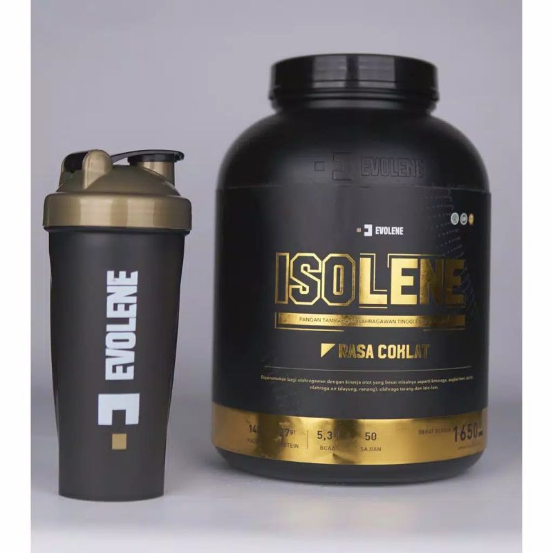 Evolene ISOLENE 50 sachet Whey Protein Isolate BPOM 1650 Gram Iso Lene HALAL Suplemen Fitness Diet