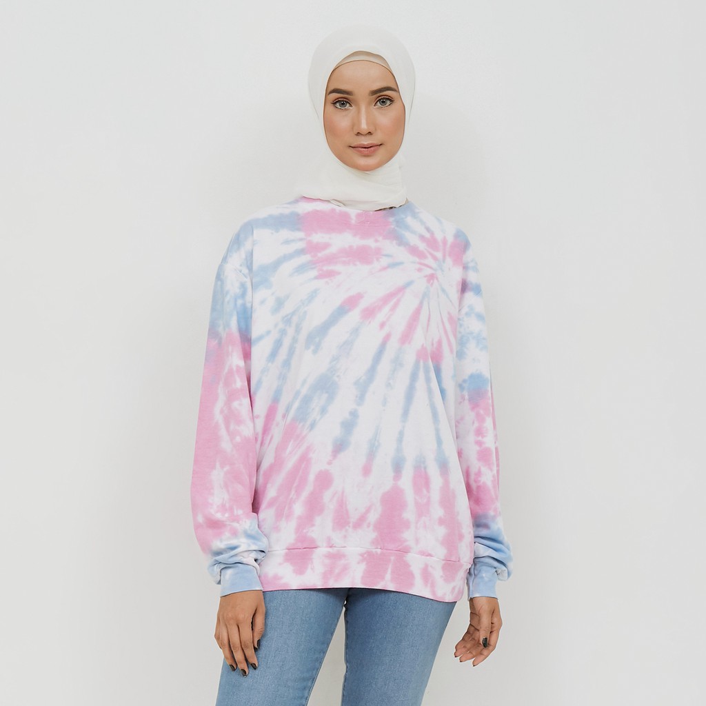 Bluepink sweater tie dye