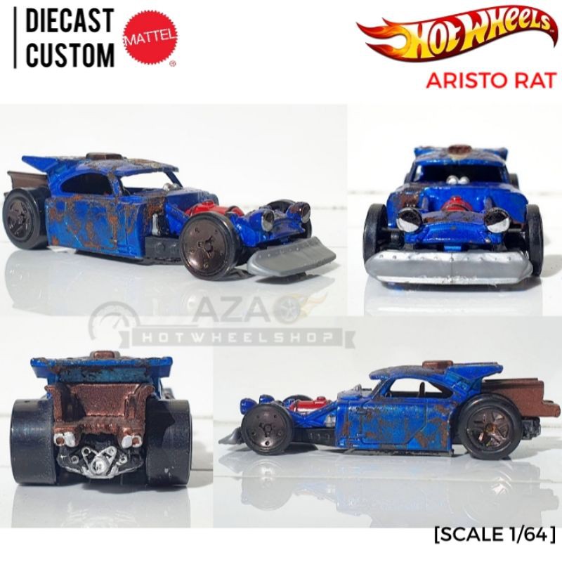 CUSTOM Diecast Hot Wheels ARISTO RAT (Details on Description)